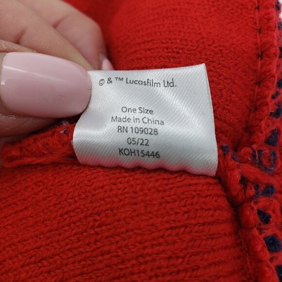 NEW Star Wars Mandalorian Grogu The Child Winter Holiday Pom Slouch Beanie Hat - Picture 8 of 12